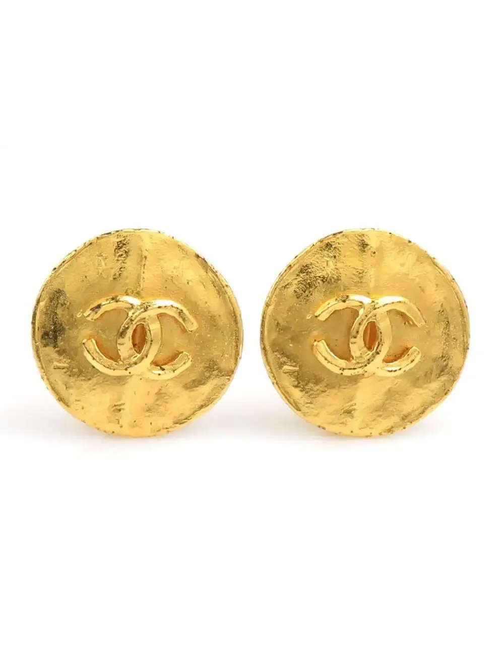 Auth Chanel Vintage Cc Logo Clip On #303105C27B